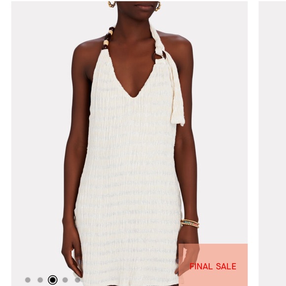 NWT Savannah Morrow Revolve Woodie Backless Beaded Halter Mini Dress - Picture 3 of 9